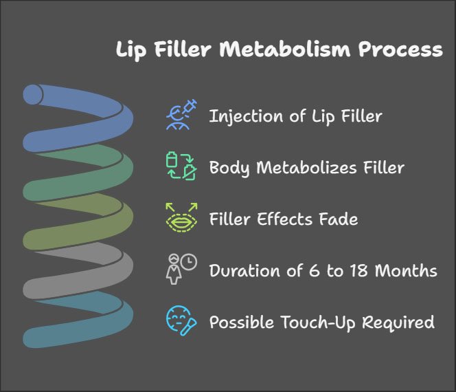 does lip filler go away? a complete guide to lip fillers and their longevity 7 Lip Filler Metabolism Process